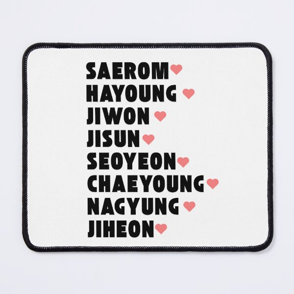 Item preview, Fromis_9 with Member Names Kpop Group Design  designed and sold by AJUNICE STUDIO.