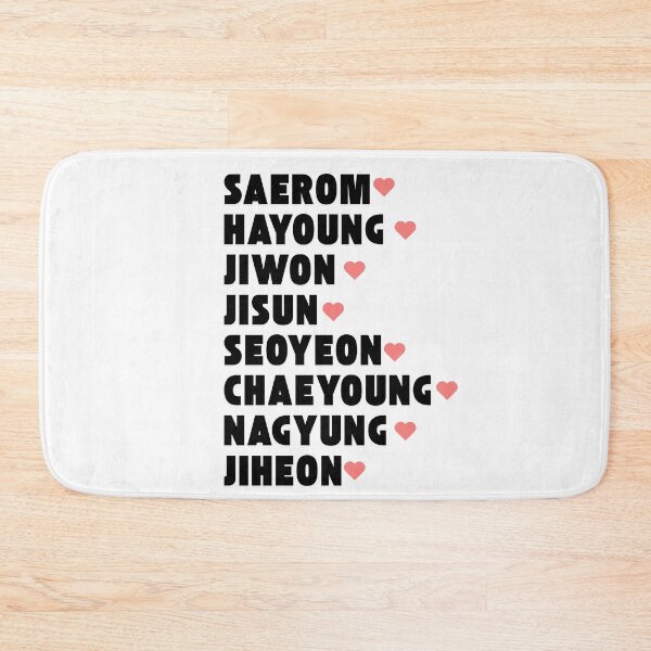 Item preview, Fromis_9 with Member Names Kpop Group Design  designed and sold by AJUNICE STUDIO.