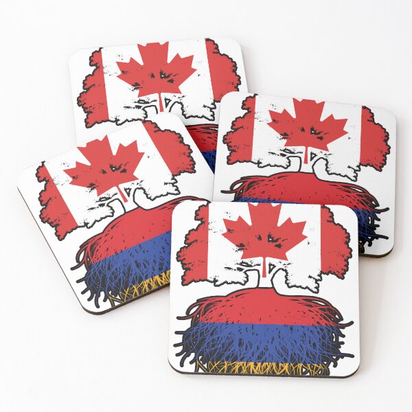 Item preview, Armenia Armenian Canadian Canada Tree Roots Flag designed and sold by FlagX.
