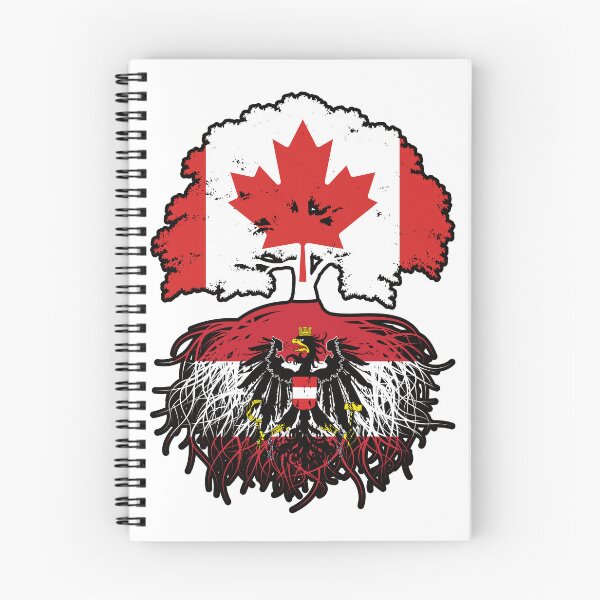 Item preview, Austria Austrian Canadian Canada Tree Roots Flag designed and sold by FlagX.
