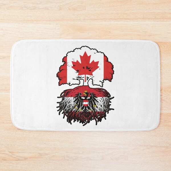 Item preview, Austria Austrian Canadian Canada Tree Roots Flag designed and sold by FlagX.