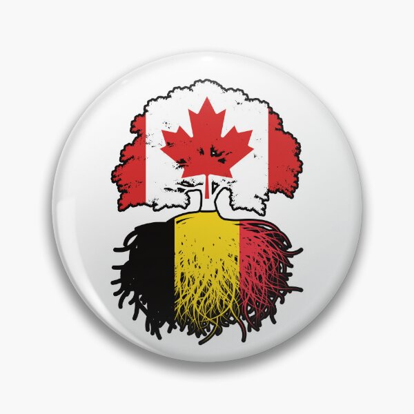 Item preview, Belgium Belgian Canadian Canada Tree Roots Flag designed and sold by FlagX.