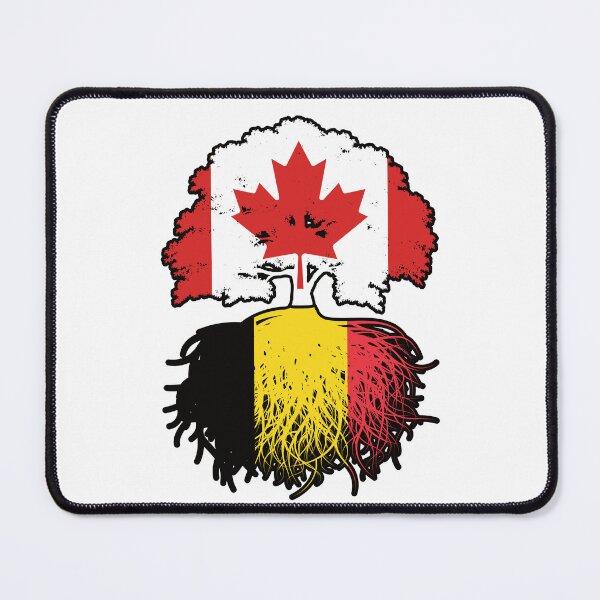 Item preview, Belgium Belgian Canadian Canada Tree Roots Flag designed and sold by FlagX.