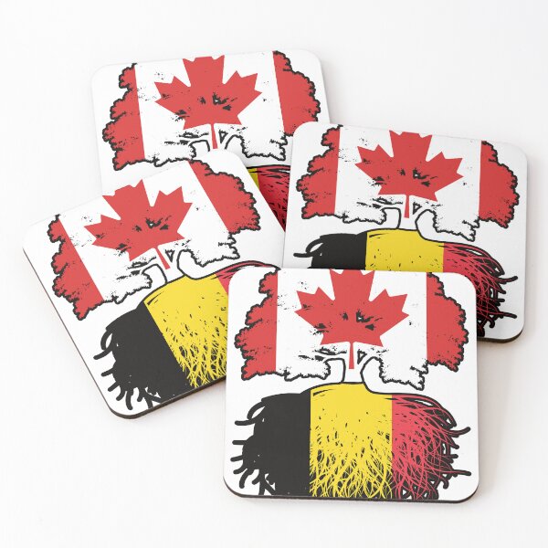 Item preview, Belgium Belgian Canadian Canada Tree Roots Flag designed and sold by FlagX.