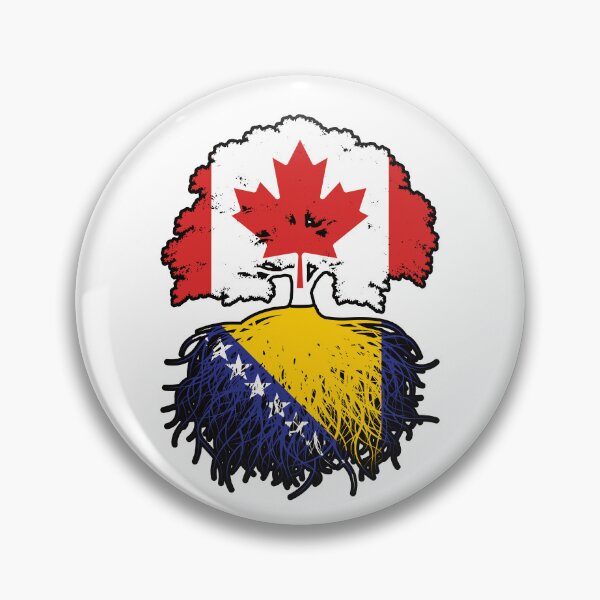 Item preview, Bosnia Bosnian Canadian Canada Tree Roots Flag designed and sold by FlagX.
