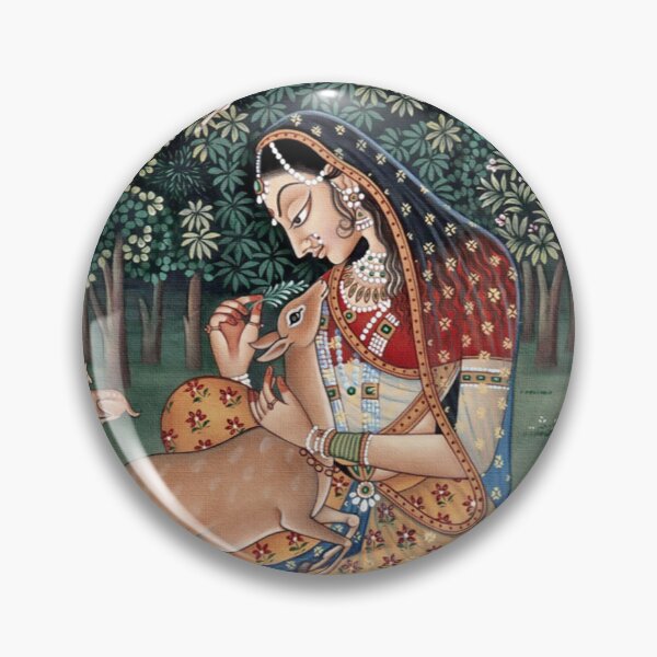 Artikelvorschau, Traditionelle Rajput-Prinzessin mit Hirsch entworfen und verkauft von Dream-1551.