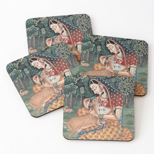 Item preview, Traditional Rajput Princess with Deer designed and sold by Dream-1551.