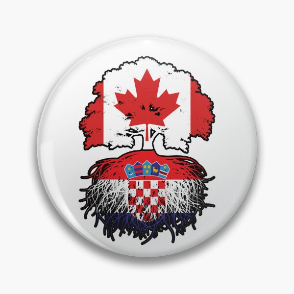 Item preview, Croatia Croatian Canadian Canada Tree Roots Flag designed and sold by FlagX.
