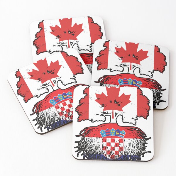 Item preview, Croatia Croatian Canadian Canada Tree Roots Flag designed and sold by FlagX.