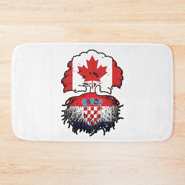 Aperçu de l'œuvre Drapeau des racines des arbres de Croatie, du Canada et du Canada créée et vendue par FlagX.