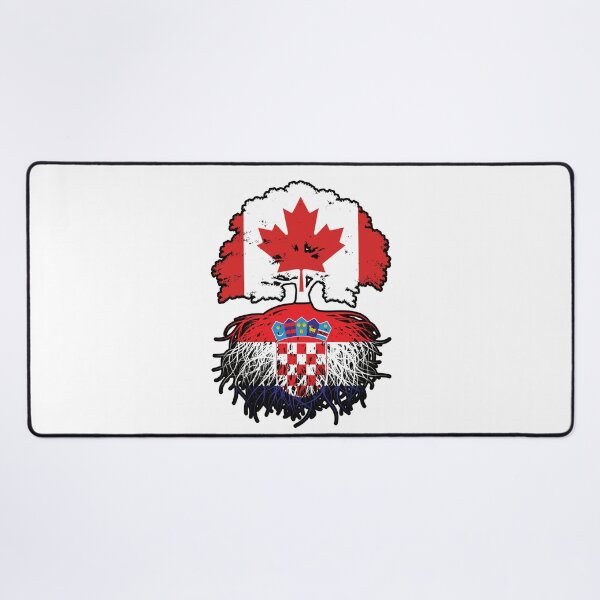Item preview, Croatia Croatian Canadian Canada Tree Roots Flag designed and sold by FlagX.