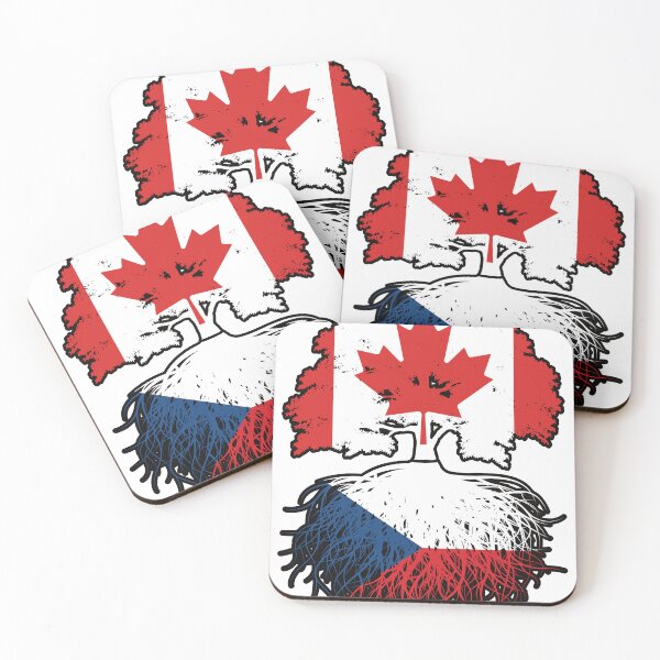 Item preview, Czech Canadian Canada Tree Roots Flag designed and sold by FlagX.