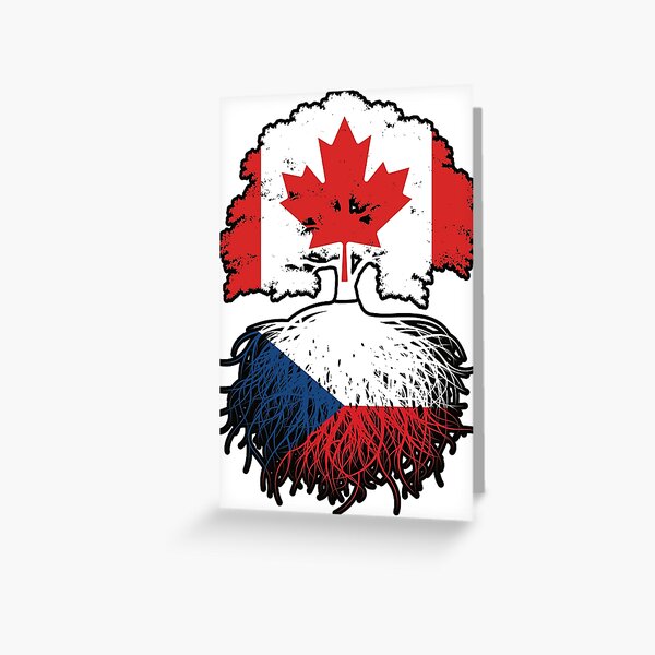 Item preview, Czech Canadian Canada Tree Roots Flag designed and sold by FlagX.