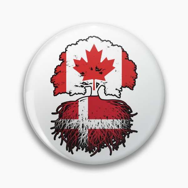 Item preview, Denmark Danish Canadian Canada Tree Roots Flag designed and sold by FlagX.