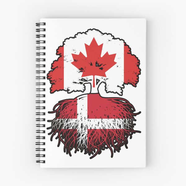 Item preview, Denmark Danish Canadian Canada Tree Roots Flag designed and sold by FlagX.
