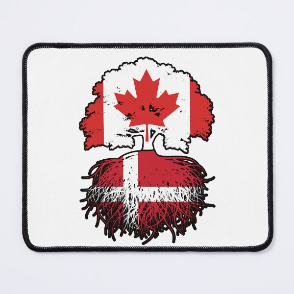 Item preview, Denmark Danish Canadian Canada Tree Roots Flag designed and sold by FlagX.