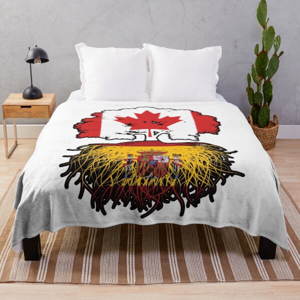 Item preview, Spain Spanish Canadian Canada Tree Roots Flag designed and sold by FlagX.