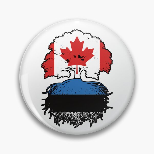 Item preview, Estonia Estonia Canadá Canadá Raíces de árboles Bandera designed and sold by FlagX.