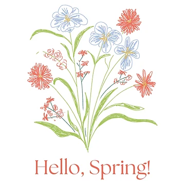 Artwork thumbnail, Hello, Spring! by Kindred & Thistle