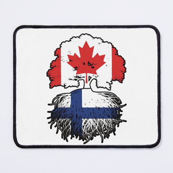 Item preview, Finland Finnish Canadian Canada Tree Roots Flag designed and sold by FlagX.