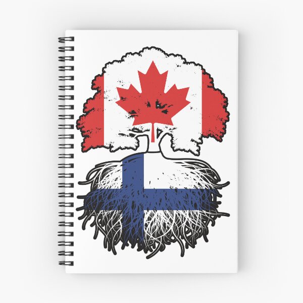 Item preview, Finland Finnish Canadian Canada Tree Roots Flag designed and sold by FlagX.