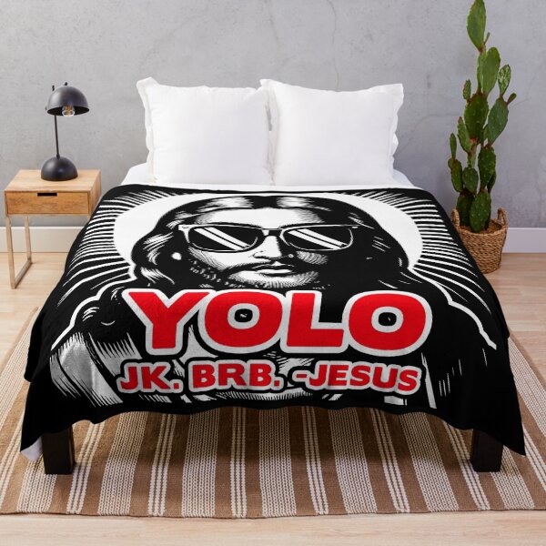 Item preview, YOLO JK BRB Jesus designed and sold by plushism.