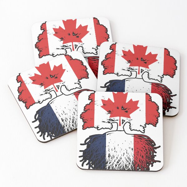 Item preview, France French Canadian Canada Tree Roots Flag designed and sold by FlagX.