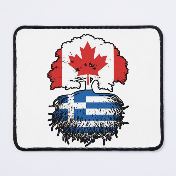 Item preview, Greece Greek Canadian Canada Tree Roots Flag designed and sold by FlagX.