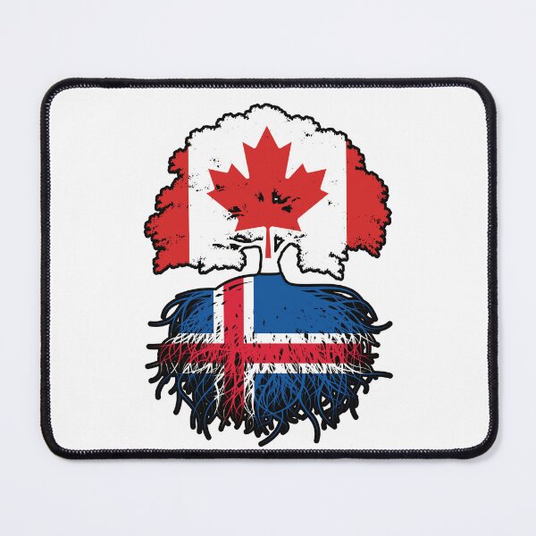 Item preview, Iceland Icelandic Canadian Canada Tree Roots Flag designed and sold by FlagX.