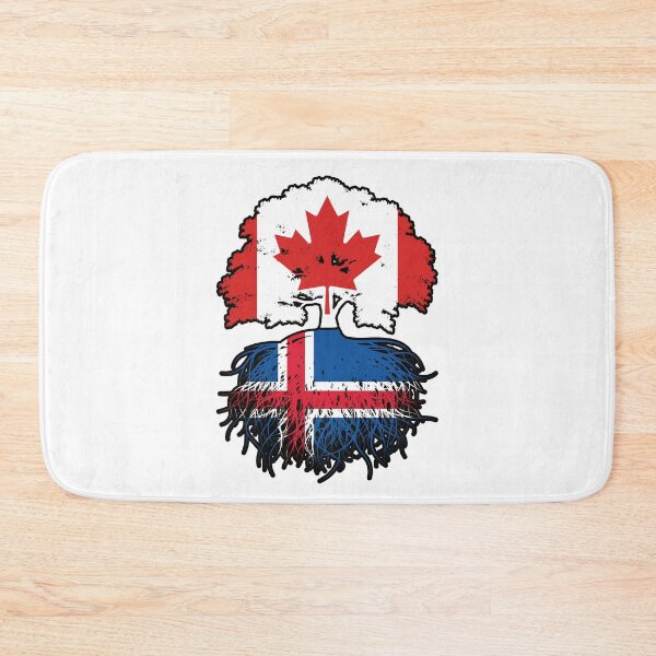 Item preview, Iceland Icelandic Canadian Canada Tree Roots Flag designed and sold by FlagX.