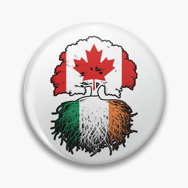 Item preview, Ireland Irish Canadian Canada Tree Roots Flag designed and sold by FlagX.