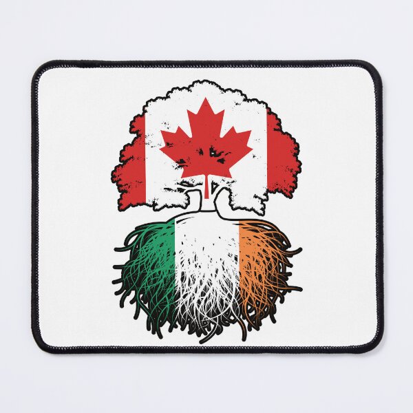 Item preview, Ireland Irish Canadian Canada Tree Roots Flag designed and sold by FlagX.