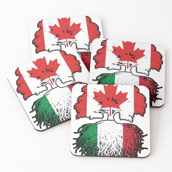 Item preview, Italy Italian Canadian Canada Tree Roots Flag designed and sold by FlagX.