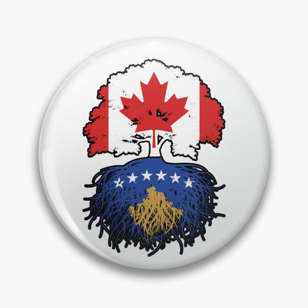Item preview, Kosovo Kosovar Canadian Canada Tree Roots Flag designed and sold by FlagX.