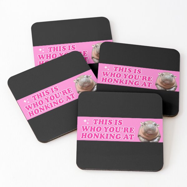 Item preview, Moo Deng Bumper, This is Who You're Honking At Meme Bumper, cute baby hippo designed and sold by Jaxym.