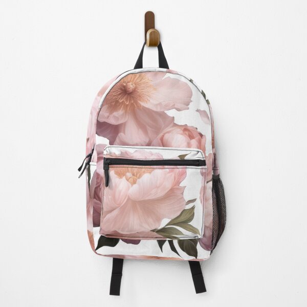 Item preview, Pink peonies edging a transparent background designed and sold by estampavibe.