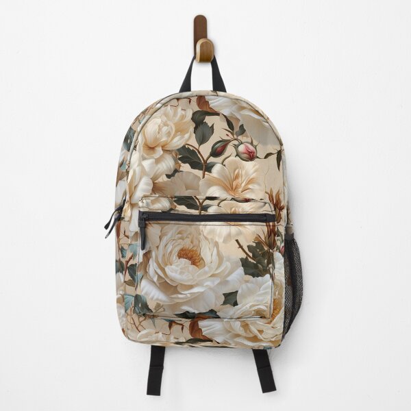 Item preview, Elegant White Roses with Pastel Colors - Vintage Botanical Syle designed and sold by patternplaten.