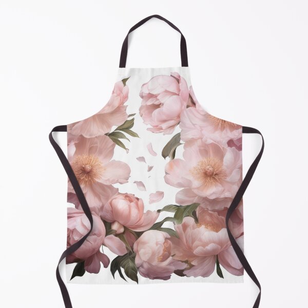 Item preview, Pink peonies edging a transparent background designed and sold by estampavibe.