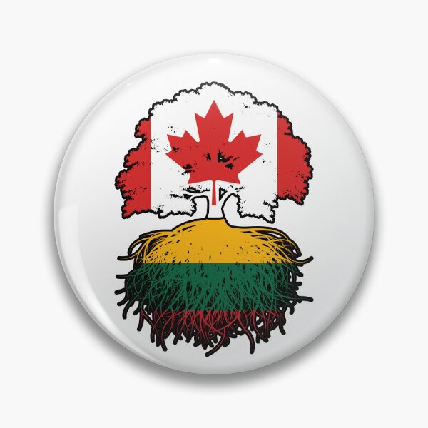 Item preview, Lithuania Lithuanian Canadian Canada Tree Roots Flag designed and sold by FlagX.
