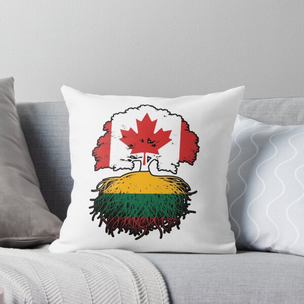 Item preview, Lithuania Lithuanian Canadian Canada Tree Roots Flag designed and sold by FlagX.