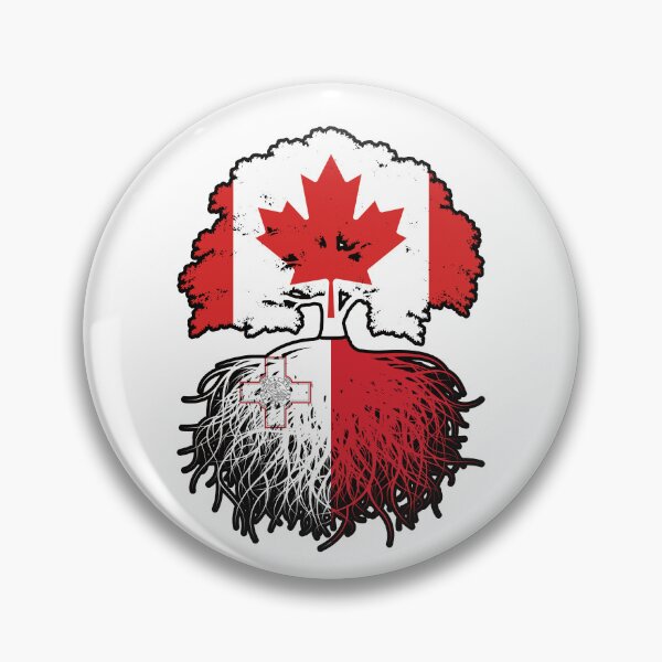 Item preview, Malta Maltese Canadian Canada Tree Roots Flag designed and sold by FlagX.
