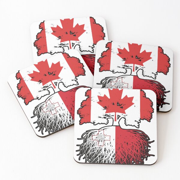 Item preview, Malta Maltese Canadian Canada Tree Roots Flag designed and sold by FlagX.