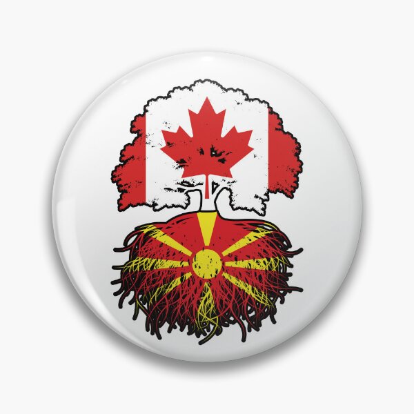 Item preview, Macedonia Macedonian Canadian Canada Tree Roots Flag designed and sold by FlagX.