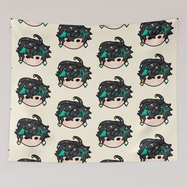 Item preview, Kinich chibi head genshin impact Morcaworks designed and sold by Morcawork.