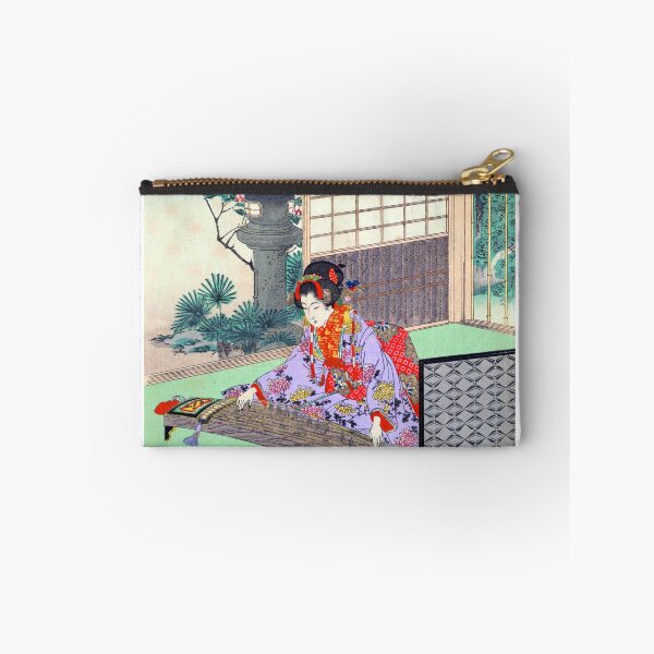 Item preview, Elegant  Woman Playing the Koto - Mizuno Toshikata (1894) designed and sold by Kina-design.