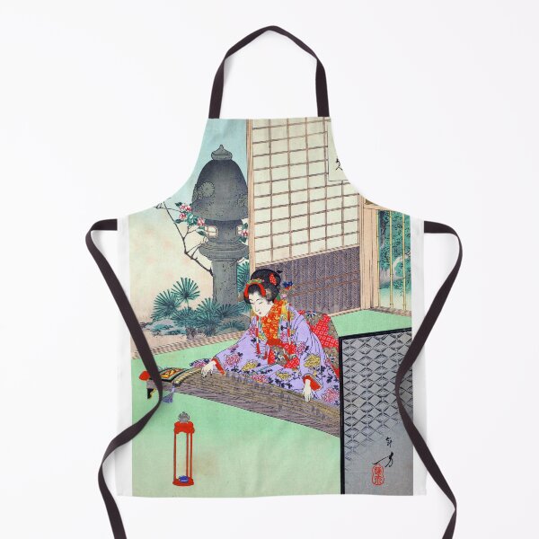 Item preview, Elegant Woman Playing the Koto - Mizuno Toshikata (1894) designed and sold by Kina-design.