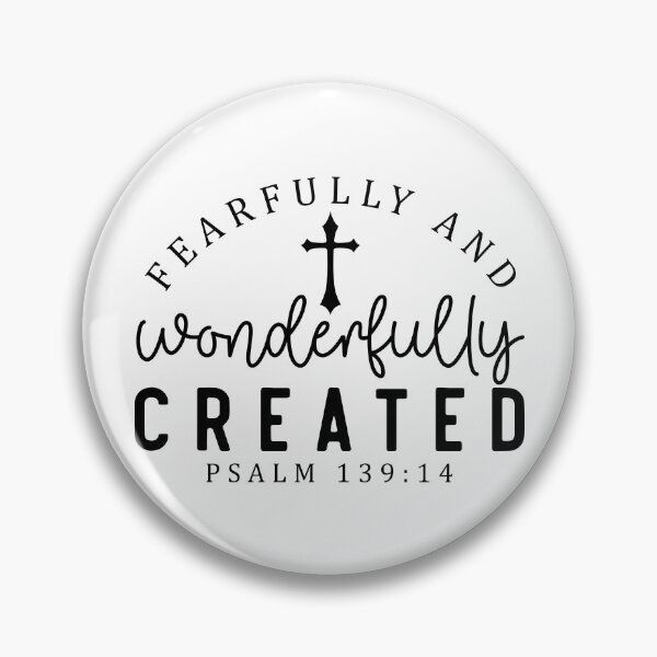 Item preview, Fearfully and wonderfully created psalm 13914 designed and sold by Dominika Farkašová.