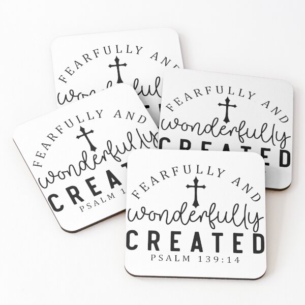 Item preview, Fearfully and wonderfully created psalm 13914 designed and sold by Dominika Farkašová.