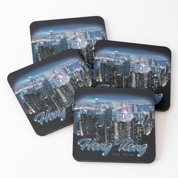 Item preview, Hong-Kong building lit up at night designed and sold by asamijess.