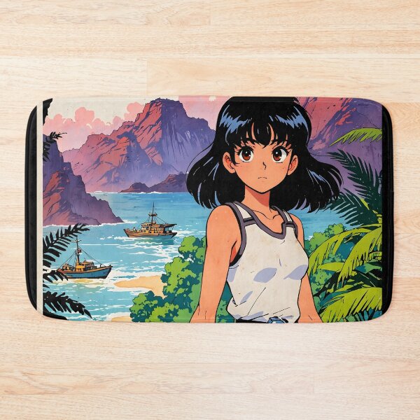 Item preview, Madagascar Retro Anime Girl 80s Vintage Travel designed and sold by Retro-Anime9.